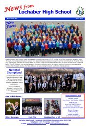 Newsletter 29 - June 2013 - Lochaber High School