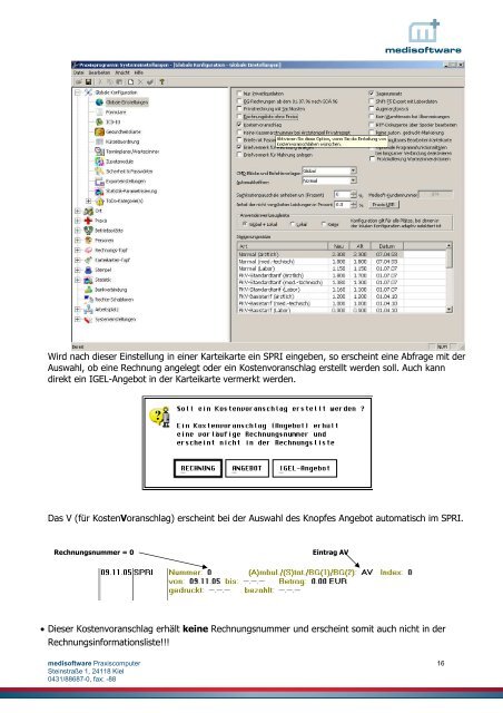 Privatliquidation - Medisoftware