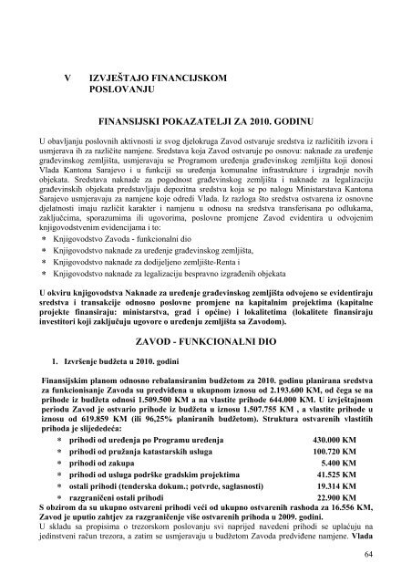 Izvjestaj o radu ZIG.pdf - SkupÅ¡tina Kantona Sarajevo - Vlada ...