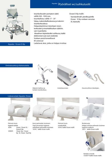 Aquatec_pyoralliset_wc__suihkutuolit_esite.pdf - Algol-Trehab