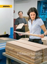 Effektives Schleifen von Holz - Mirka Schleifmittel GmbH