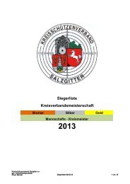 Ergebnisse - KreisschÃ¼tzenverband Salzgitter eV