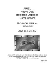 ARIEL Heavy Duty Balanced Opposed ... - Ariel Corporation