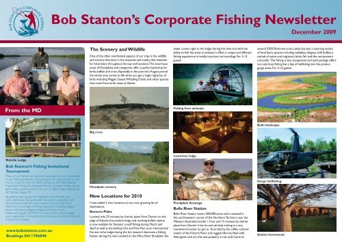 Bob Stanton's Corporate Fishing Newsletter - Bob Stanton ...