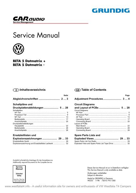 Vanagon Wiring Diagram Blinker - Complete Wiring Schemas