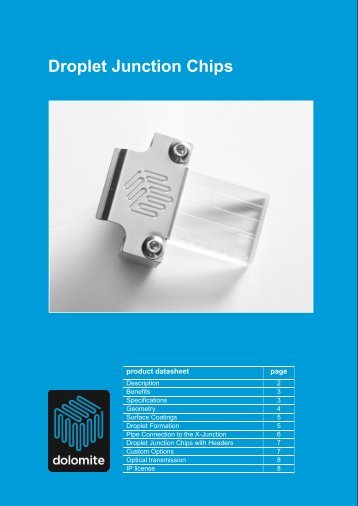 datasheet - Dolomite Microfluidics