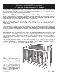 Crib (3601) - Assembly and Operation Manual Lit de ... - DaVinci Baby