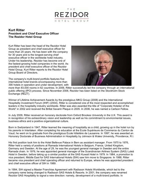 Kurt Ritter - Carlson