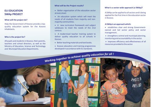 Project Leaflet - EU EDUCATION SWAp Project - Eduswap-ks.org