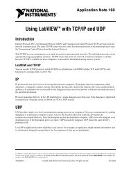 Using LabVIEWâ¢ with TCP/IP and UDP Introduction