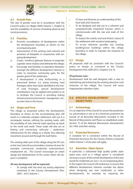 VILLAGE PLANS - Offaly County Council