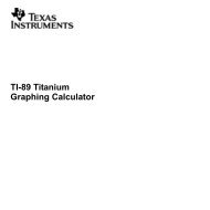 TI-89 Titanium Graphing Calculator - Texas Instruments