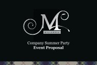 Company Summer Party Event Proposal - Millennia Events