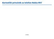 KorisniÄki priruÄnik za telefon Nokia N97