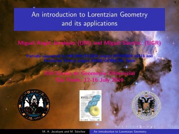 An introduction to Lorentzian Geometry and its applications