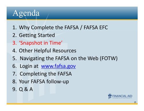 Completing the 2013-14 FAFSA