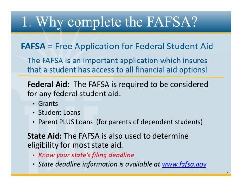 Completing the 2013-14 FAFSA