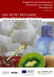 uso de pet reciclado para envase alimentario - Observatorio del ...