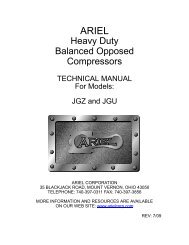 Heavy Duty Balanced Opposed Compressors - Ariel Corporation