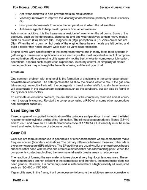 Heavy Duty Balanced Opposed Compressors - Ariel Corporation