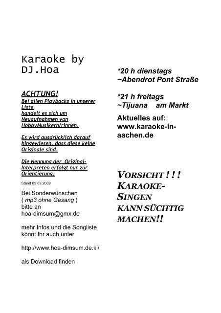 Karaoke by DJ.Hoa