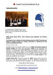 Martina Rausch - RIMC International Hotel Resort Management ...