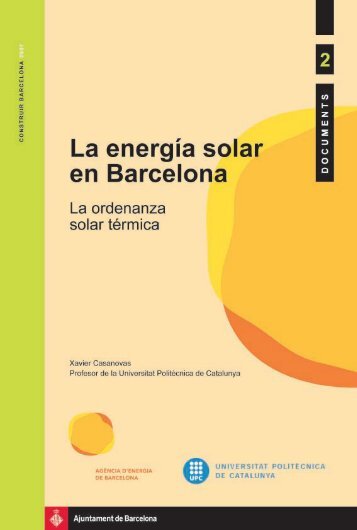 La ordenanza solar tÃ©rmica. - AgÃ¨ncia d'Energia de Barcelona