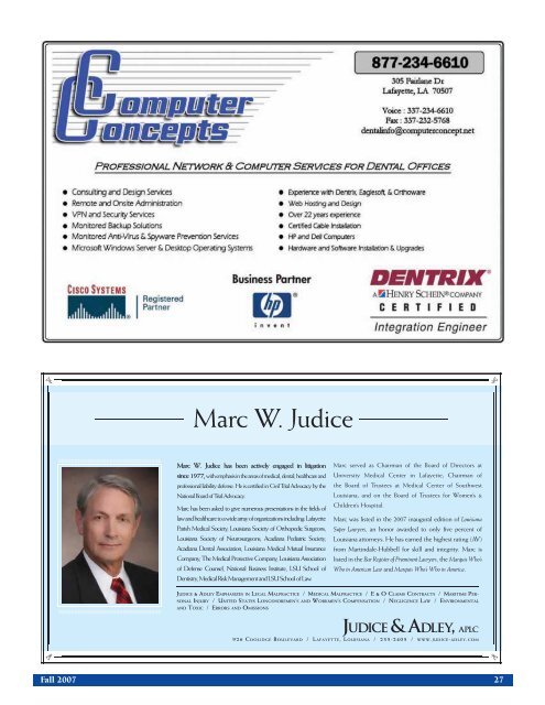 LDA Journal - Louisiana Dental Association