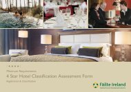 4 Star Hotel Classification Assessment Form - Failte Ireland