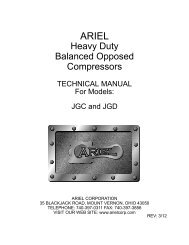 Heavy Duty Balanced Opposed Compressors - Ariel Corporation