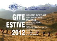 GITE ESTIVE 2012 - UOEI Bergamo
