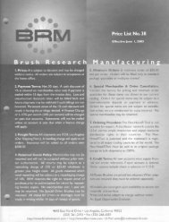 Untitled - Brush Research Manufacturing
