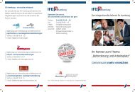 Flyer des IFD-Hamburg - Hamburger Arbeitsassistenz