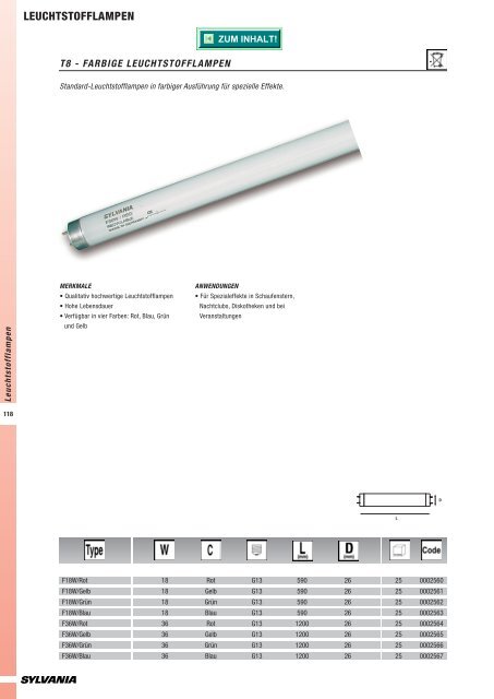 Leuchtstofflampen & T5 - Sylvania