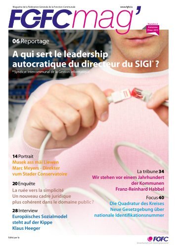 A qui sert le leadership autocratique du directeur du SIGI* ? - FGFC