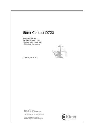 Ritter Contact D720 - Gritter Dental