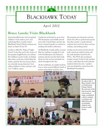 April newsletter.pub - Blackhawk School District