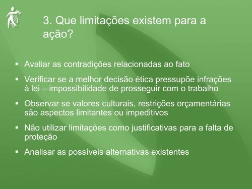 Processo de Tomada de Decisões na Prática de Pesquisa - Anis