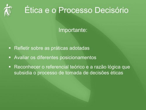 Processo de Tomada de Decisões na Prática de Pesquisa - Anis