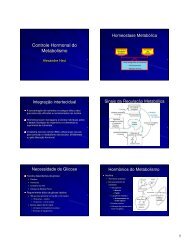 Controle Hormonal do Metabolismo