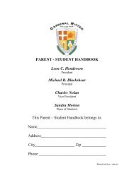 Student Handbook - Cardinal Ritter College Prep