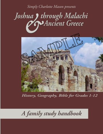 Joshua through Malachi & Ancient Greece - Simply Charlotte Mason