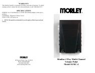 Slimline 4 Way Multi-Channel Volume Pedal Model SLMC-4 - Morley