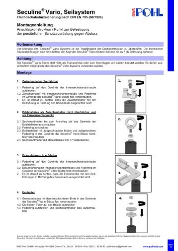 Montageanleitung Seilsystem 05/2013 - POHL