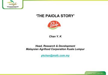 Dr Chan Ying Kwok - Fresh Produce Malaysia