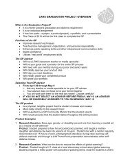 Graduation Project Information Sheet