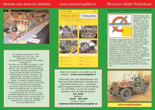Nieuwe folder - Meccano Gilde