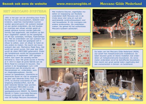 Nieuwe folder - Meccano Gilde