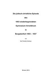 Die jüdisch-christliche Episode des 1853 wiederbegründeten ...