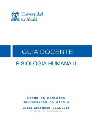 FISIOLOGIA HUMANA II - Universidad de AlcalÃ¡